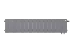 Биметаллический радиатор отопления Royal Thermo PianoForte 200 16 секций Silver Satin VDR — фото 1
