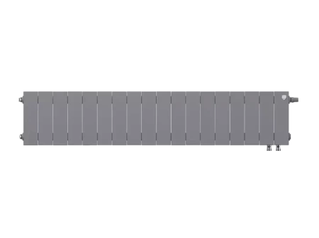 Биметаллический радиатор отопления Royal Thermo PianoForte 200 18 секций Silver Satin VDR