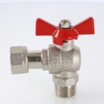 Кран шаровой угловой с накидной гайкой и наружной резьбой 1″ x 1″ VT.267.N.0606 — фото 8