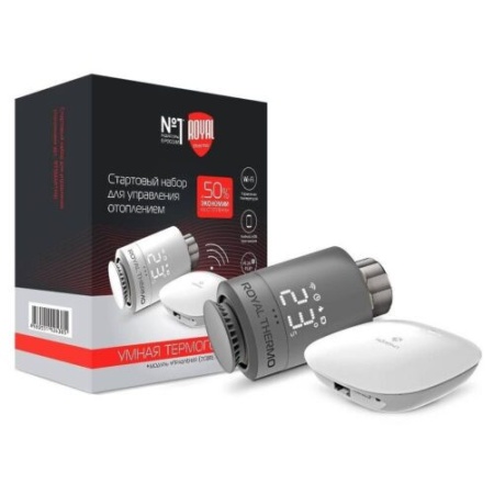 Стартовый набор для управления отоплением Royal Thermo SMART HEAT M30х1.5 + Click, RTSMARTHS серебристый