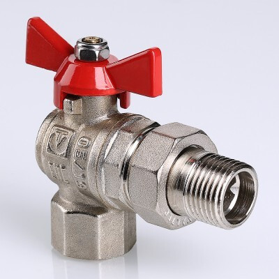 Кран шаровой VALTEC BASE угловой с полусгоном 1/2″ VT.228.N.04 — фото 2