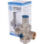 STOUT Редуктор давления PN25 вн/вн 3/4 с выходом под манометр — фото 9