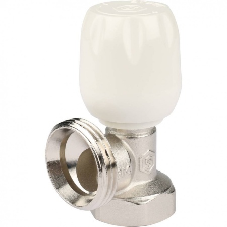 STOUT SVRs Клапан ручной терморегулирующий с неподъемным шпинделем, угловой 3/4″ — фото 5
