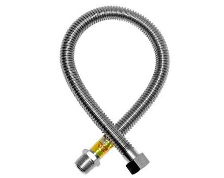 Подводка для газа сильфонная Ayvaz Ø 1/2″ × 1,0 м, Г/Ш