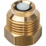 STOUT SIM-0005 Термоманометр аксиальный в комплекте с автоматическим запорным клапаном. Корпус Dn 80 мм 1/2″, 0…120°C, 0-4 бар. — фото 6