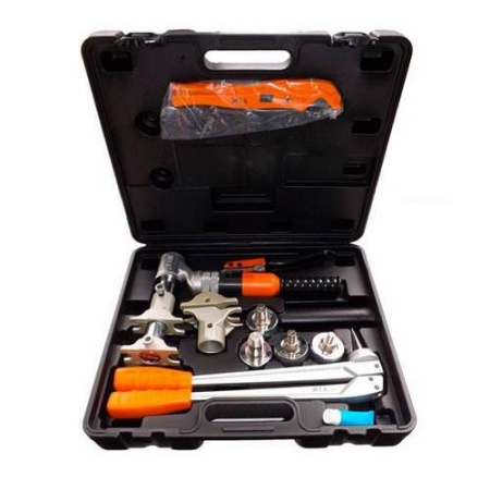 Гидравлический пресс инструмент TIM FT1240B-QC для труб PEX Rehau (Рехау) и аксиальных фитингов