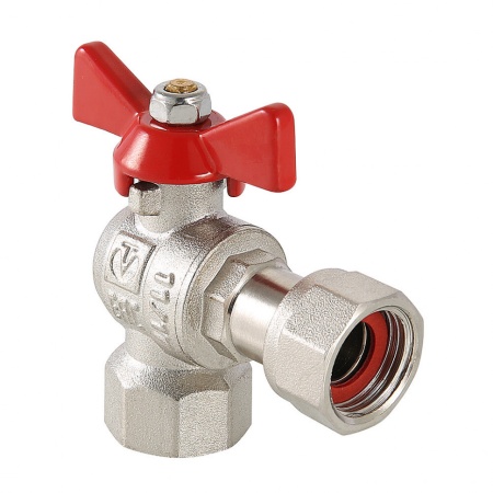 Кран шаровой угловой с накидной гайкой и внутренней резьбой 3/4″ х 3/4″ VT.266.N.0505 — фото 5