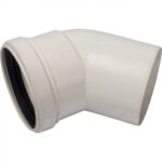 STOUT Элемент дымохода конденсац. угол 45° DN80 м/п PP-FE — фото 2