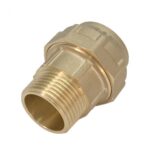 Муфта латунная 25х3/4″ с НР для ПНД труб