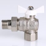Кран шаровой VALTEC BASE угловой с полусгоном и белой ручкой 3/4″ VT.228.NW.05 — фото 5