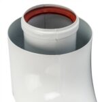 STOUT Элемент дымохода отвод коаксиальный 90° DN60/100, п/м уплотнения и хомут в комплекте (с логотипом) — фото 6