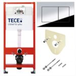 Инсталляция ТЕСЕ TECEbase 2.0 9400412, 5 в 1 с унитазом Bahenberg Melle B20-08, панель смыва TECEnow хром глянцевый — фото 5