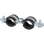 STOUT SAC-0020-Комплекты SAC-0020-200012 STOUT Двойной хомут для труб, комплект: хомут+шпилька шуруп +дюбель пластиковый 1/2 (20-24) — фото 7