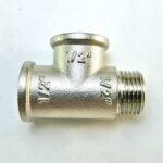 Тройник TIM 15нвв 1/2ш,г,г 80/10 НИКЕЛЬ