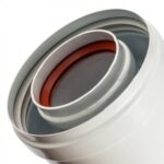 STOUT Элемент дымохода DN60/100 адаптер для котла вертикальный коаксиальный (совместимый с Bosch, Buderus)(с логотипом) — фото 6