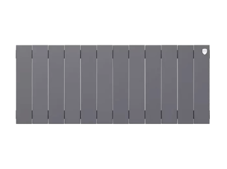 Биметаллический радиатор отопления Royal Thermo PianoForte 300 12 секций Silver Satin