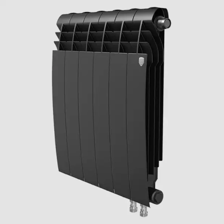 Биметаллический радиатор отопления Royal Thermo BiLiner 500 V 8 секций Noir Sable