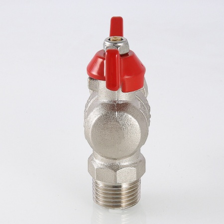 Кран шаровой угловой с накидной гайкой и наружной резьбой 1″ x 1″ VT.267.N.0606 — фото 10