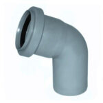 Отвод Политэк Ø 50 мм × 67° полипропиленовый серый