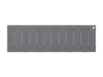 Биметаллический радиатор отопления Royal Thermo PianoForte 200 12 секций Silver Satin — фото 1