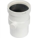 STOUT Элемент дымохода горизонтальный DN80 п/м с патрубком для отвода конденсата — фото 1