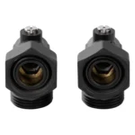 Набор нижнего подключения для радиатора, угловой, раздельный Royal Thermo 3/4х3/4 ЕК (черный) — фото 2