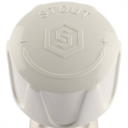 STOUT SVR Клапан ручной терморегулирующий, угловой 3/4″ — фото 8