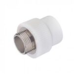 Муфта полипропиленовая комбинированная 20 мм х 1/2″ с наружной резьбой