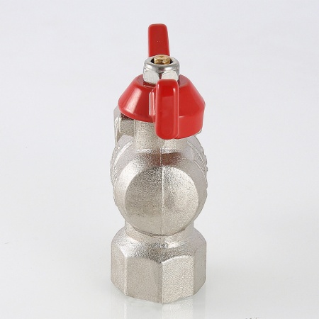 Кран шаровой угловой с накидной гайкой и внутренней резьбой 1″ х 1″ VT.266.N.0606 — фото 11