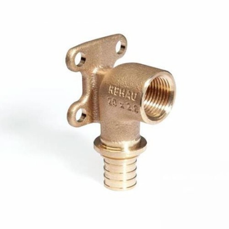 Угольник Rehau Rautitan RX 20×1/2″ с ВР с квадратной крепежной пластиной