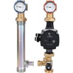 STOUT SDG-0003 Насосная группа с 3-х ходовым приводным смесителем 1″с насосом Grundfos UPM3 Hybrid 25-70 — фото 3