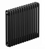 Стальной трубчатый радиатор Rifar Tubog 3057 14 секций цвет Антрацит с боковым подключением
