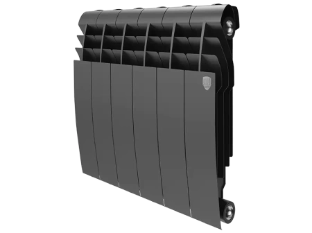 Биметаллический радиатор отопления Royal Thermo BiLiner 350 6 секций Noire Sable