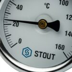 STOUT SIM-0002 Термометр биметаллический с погружной гильзой. Корпус Dn 63 мм, гильза 50 мм 1/ 2″, 0…160°С — фото 5