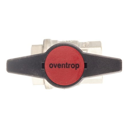 Кран шаровой латунный Oventrop Optibal (1077106) 3/4 ВР(г) х 3/4 ВР(г) полнопроходной бабочка удлиненная прямой — фото 4