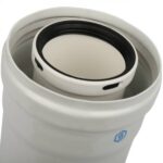 STOUT Элемент дымохода конденсац. DN60/100 м/п PP-AL 310 мм с инспекционным окном — фото 3
