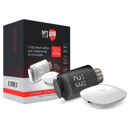 Стартовый набор для управления отоплением Royal Thermo SMART HEAT M30х1.5 + Click, RTSMARTHB черный