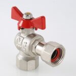 Кран шаровой угловой с накидной гайкой и внутренней резьбой 3/4″ х 3/4″ VT.266.N.0505 — фото 6