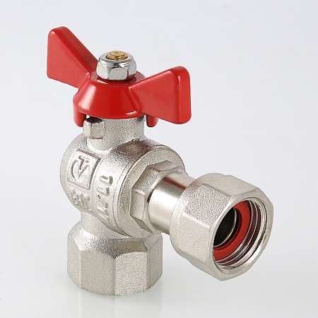 Кран шаровой угловой с накидной гайкой и внутренней резьбой 3/4″ х 3/4″ VT.266.N.0505 — фото 6