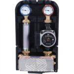 STOUT SDG-0038 Насосная группа с теплообменником 18 пластин,с насосом Grundfos UPSO 25-65 в теплоизоляции — фото 1