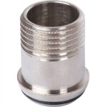 STOUT Разъемное угловое соединение американка ВН, уплотнение под гайкой o-ring кольцо, никелированное 1/2 — фото 8