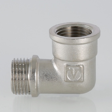 Фитинг резьбовой – угольник с переходом на наружную резьбу 1/2″ VTr.092.N.0004 — фото 5