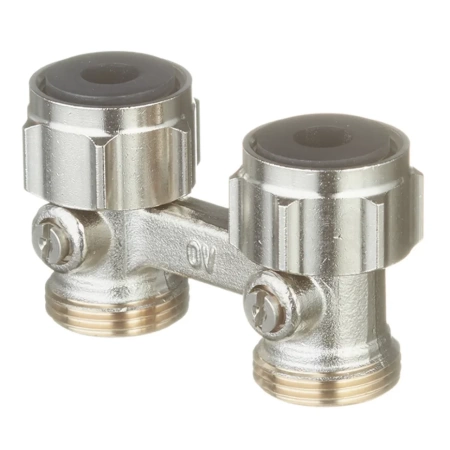 Multiflex F Oventrop ZB-запорно-присоед. 3/4НГ x 3/4НР, из латуни, никелир.