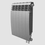 Биметаллический радиатор отопления Royal Thermo BiLiner 500 V 4 секции Silver Satin — фото 1