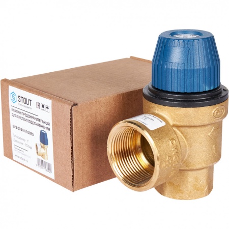 STOUT SVS-0030-010025 STOUT Предохранительный клапан для систем водоснабжения 10-1″ (477.399) — фото 8