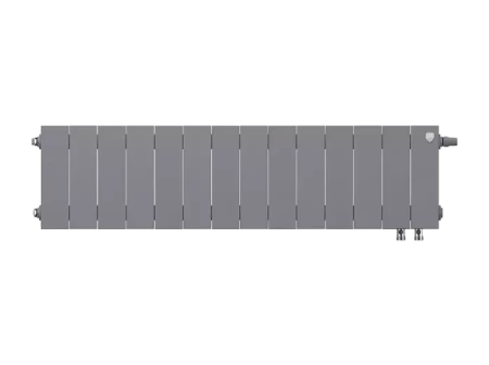 Биметаллический радиатор отопления Royal Thermo PianoForte 200 14 секций Silver Satin VDR