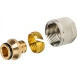 STOUT Фитинг компрессионный евроконус для труб PEX 20х2,8х3/4 — фото 1