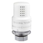Термоголовка для радиатора Royal Thermo Design M30 x 1,5 жидкостная, RTO 07.0009 белый