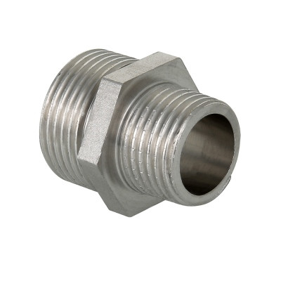 Ниппель переходной из нержавеющей стали Valtec Ø 3/4″ × 1/2″
