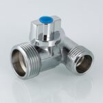 Тройник бытовой с шаровым краном 1/2″ х 3/4″ х 1/2″ VT.256.N.04 — фото 8